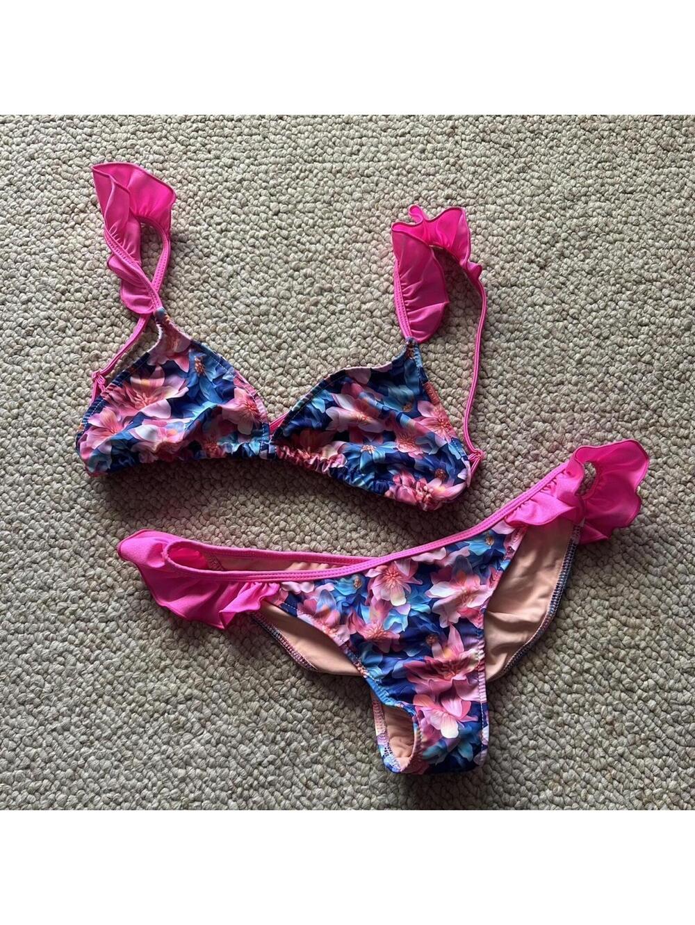 Doll & Co scrunch butt Floral bikini